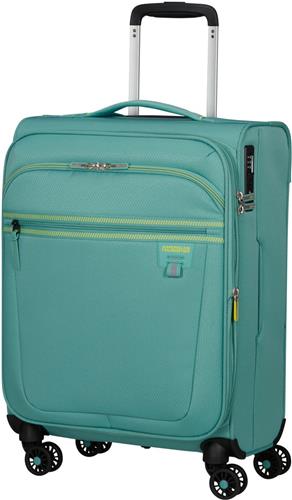 American Tourister Reiskoffer - Aerospin Spinner S uitbreidbaar - handbagage - Dusty Turquoise - 1,9 kg