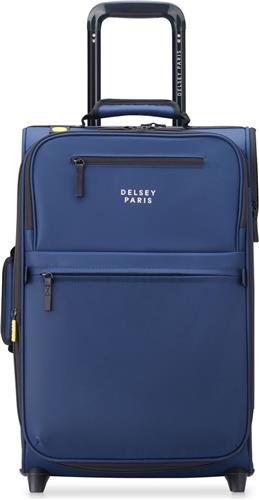 DELSEY PARIS Maubert 2.0 2 Rolls Expandable Cabin Trolley WP 55 Marine Blue Donkerblauw