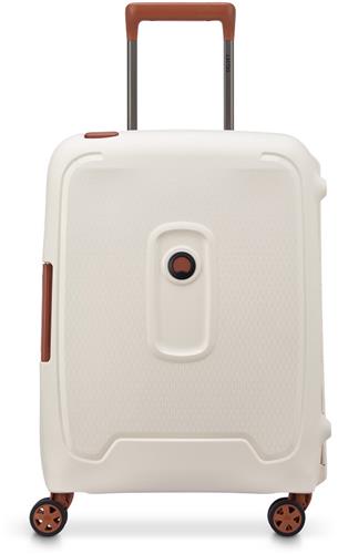 Delsey Moncey 4 Wheel Slim Cabin Trolley 55/40 Angora White
