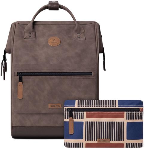 Cabaia laptoprugzak / Rugtas / Schooltas - 15 inch - Adventurer Large - Taupe