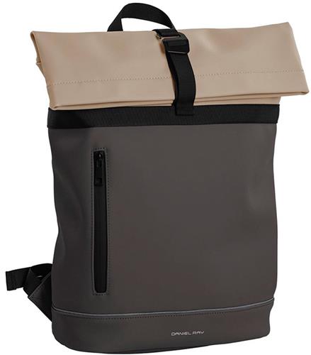 Daniel Ray Rockhampton Rolltop Rugtas Waterproof PU Donker Grijs