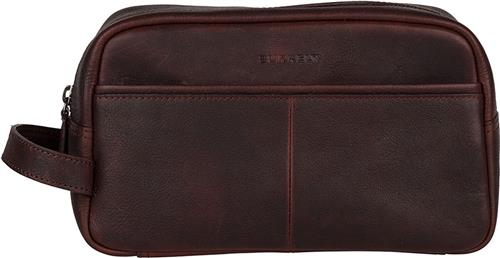 BURKELY Antique Avery Leren Toilettas - Bruin