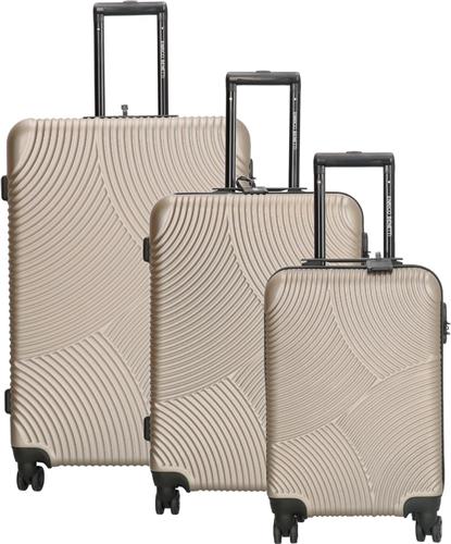 Enrico Benetti Louisville kofferset driedelig - 39040-03 - Champagne