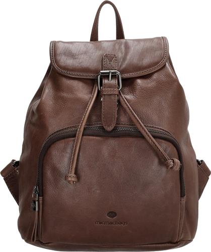 Micmacbags Everyday Rugzak - Donkerbruin - Leer
