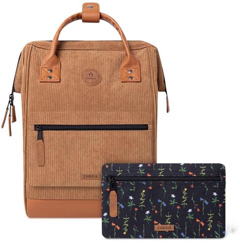 Cabaia laptoprugzak / Rugtas / Schooltas - 13 inch - Adventurer Medium - Cognac