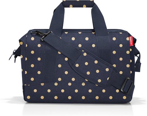 Reisenthel Allrounder M Reistas Sporttas - 18L - Metallic Dots Blue Blauw