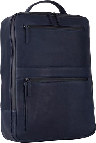 Leonhard Heyden Den Haag rugzak 15 inch - Blauw