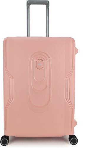 Decent Harde koffer / Trolley / Reiskoffer - 66 cm (Medium) - OnTour - Roze