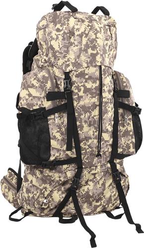 vidaXL - Wandelrugzak - 100 - L - camouflage - oxford - stof - camelbruin