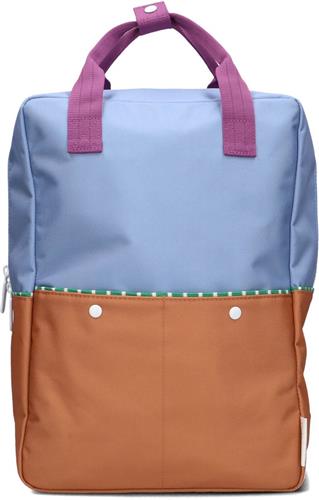 Sticky Lemon Backpack/Boekentas Large Better Together - Colourblocking - Badminton Blue - Leather Ball