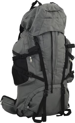 vidaXL - Wandelrugzak - 100 - L - oxford - stof - grijs