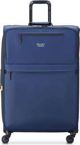 DELSEY PARIS Maubert 2.0 4 Double Rolls Expandable Trolley WP 79 Marine Blue Donkerblauw