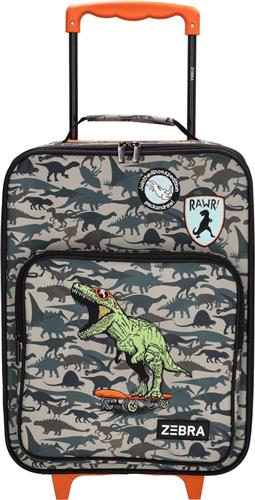 Zebra Trends koffer - trolley - kinderkoffer - Adventure dino green