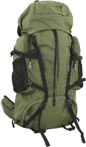 vidaXL - Wandelrugzak - 100 - L - oxford - stof - legergroen