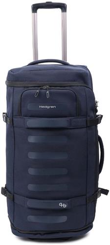 Hedgren Reistas Trolley Compact Duffle With Wheels 75 CM RFID Peacoat Blue Donkerblauw