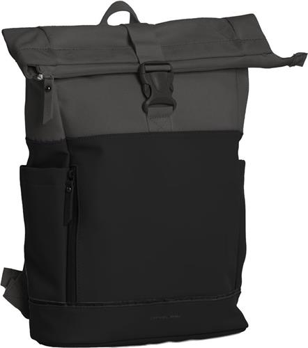 Daniel Ray Pittsburgh Rolltop Laptop Rugzak Waterproof - 15,6 inch - Zwart / Grijs