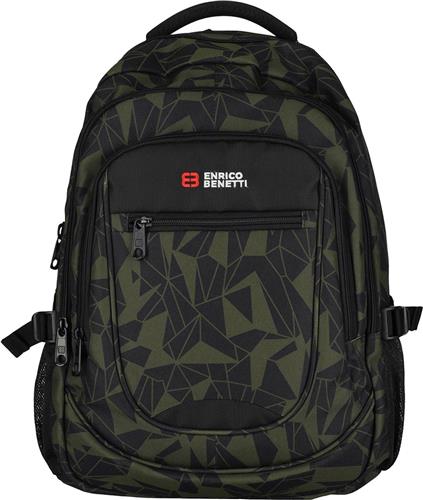 Enrico Benetti Santa Cruz Rugzak - 33 liter, 17,3" laptopvak - 62038 - Olijf