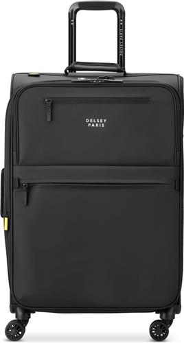DELSEY PARIS Maubert 2.0 4 Double Rolls Expandable Trolley WP 69 Black Zwart