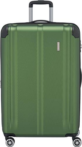 Travelite Harde Koffer / Trolley / Reiskoffer - 77 cm (Extra Large) - City - Groen