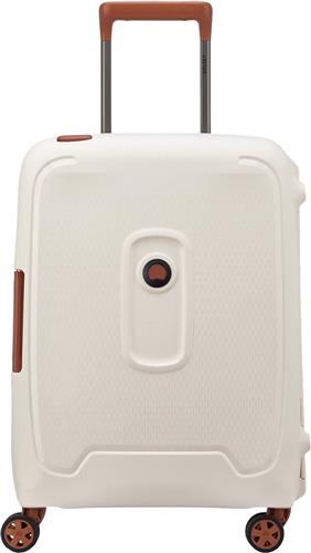 Delsey Moncey 4 Wheel Slim Cabin Trolley 55 Angora White
