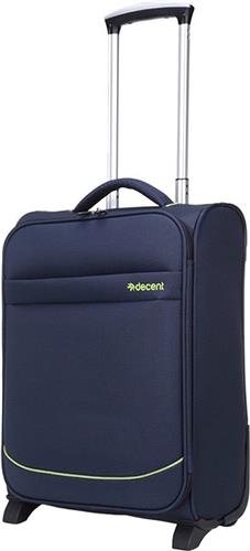 Decent Handbagage koffer / Trolley - 50 x 35 x 20 cm - SuperLight - Blauw