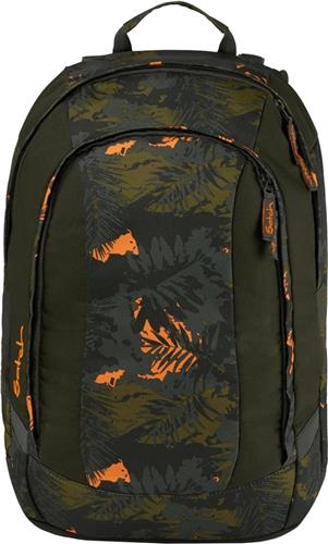 satch Schoolrugzak met laptopvak Air Jurassic Jungle Olijfgroen