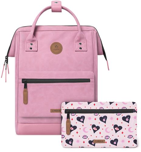 Cabaia laptoprugzak / Rugtas / Schooltas - 13 inch - Adventurer Medium - Roze