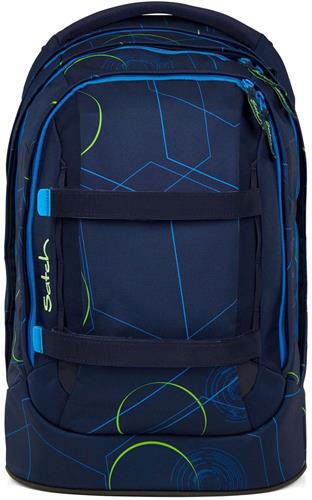 satch Schoolrugzak met laptopvak Pack Blue Tech Donkerblauw