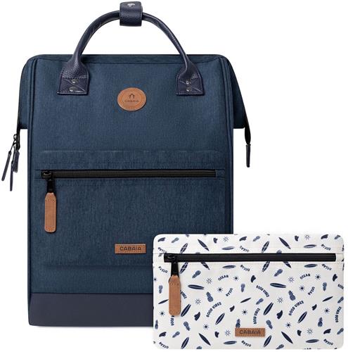 CABAIA vrije tijd rugzak rugzak met laptopvak Adventurer Melanged Backpack 23L Port Antonio donkerblauw
