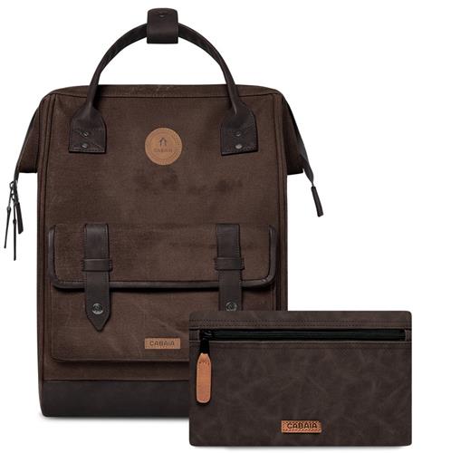 Cabaia laptoprugzak / Rugtas / Schooltas - 13 inch - Adventurer Medium - Bruin