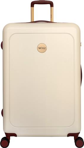 MSZ Harde Koffer / Trolley / Reiskoffer - 76 cm (Large) Lauren - Wit / Beige