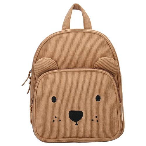 Kidzroom Beary Excited Rugzak - Bruin - Beer - Ribstof