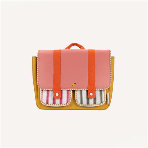 Sticky Lemon Schoolbag/Boekentas Wonders - Coral Pink + Submarine Yellow