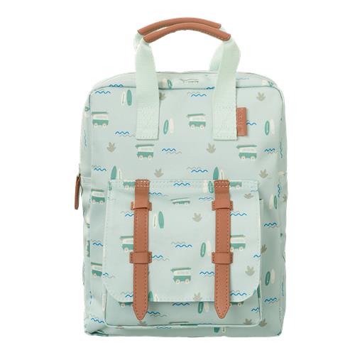 Fresk Rugzak voor Kinderen - 4,7 L - Schooltas - Verstelbare Schouderbanden - Waterafstotende Rugtas - Mintgroen - Surf Boy