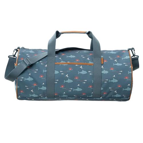 Fresk Weekendtas Large - 37 L - Sporttas voor Kinderen - Reistas - Tas - Blauw - Shark