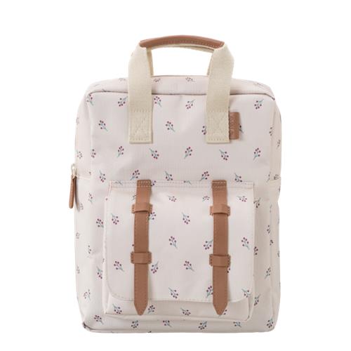 Fresk Rugzak voor Kinderen - 4,7 L - Schooltas - Verstelbare Schouderbanden - Waterafstotende Rugtas - Beige - Berries