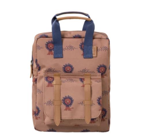 Fresk Rugzak voor Kinderen - 36 x 26 x 10 cm - Schooltas - Verstelbare Schouderbanden - Waterafstotende Rugtas - Bruin - Lion
