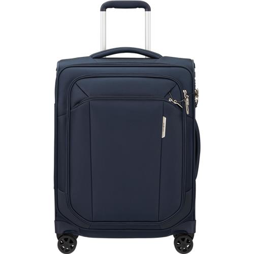 Samsonite Reiskoffer Met Laptopvak - Respark Spinner 55/20 Strict (Handbagage)- Midnight Blue - 43 l - 2.4 kg