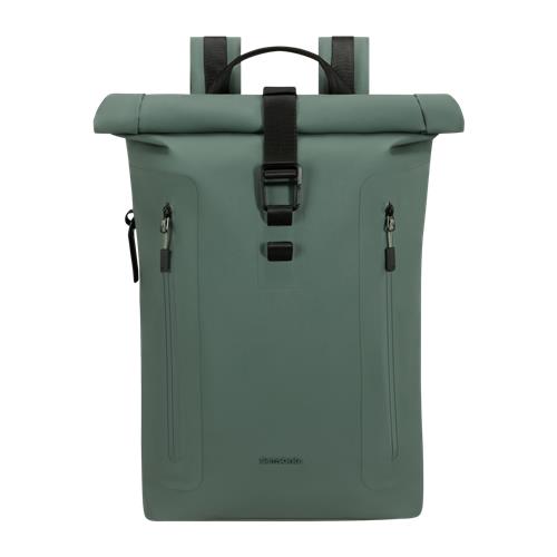 Samsonite Rugzak - Coatify Biz Rolltop Backpack 15.6" - waterproof PU - Green - 18 l