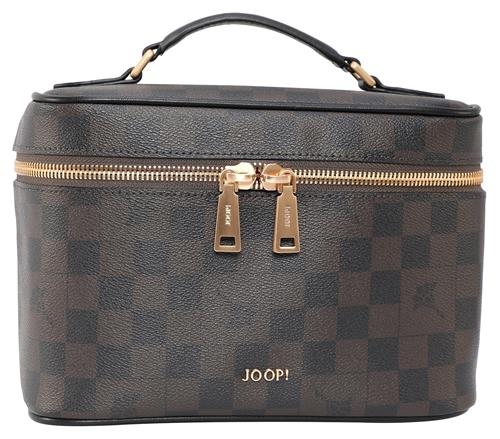 JOOP! Cosmetische tas Cortina Piazza Flora Washbag Seal Brown Donkerbruin