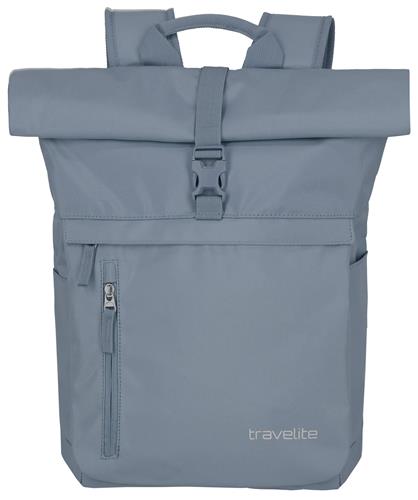 Travelite Basics Rollup Backpack Blue/Grey