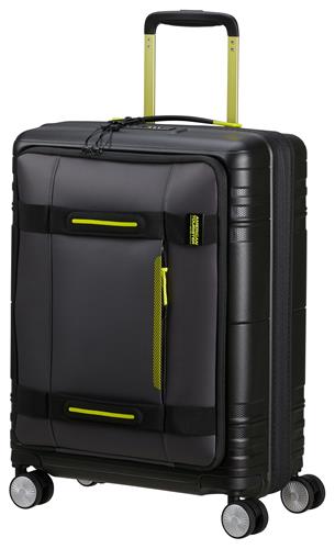 American Tourister Reiskoffer - Hello Cabin Spinner 55/20 Tsa Coated (Handbagage) uitbreidbaar -Black/lime