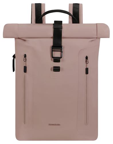 Samsonite Rugzak - Coatify Biz Rolltop Backpack 15.6" - waterproof PU - Rose - 18 l