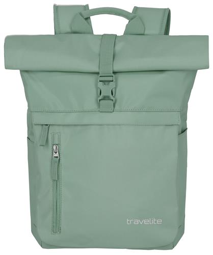 Travelite Basics Rollup Backpack Light Green