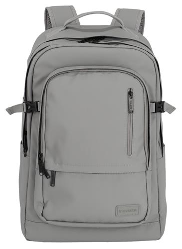 travelite Vrije tijd rugzak Rugzak met laptopvak Basic Backpack 28L Light Gray Grijs