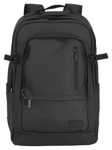 travelite Vrije tijd rugzak Rugzak met laptopvak Basic Backpack 28L Black Zwart