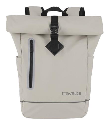 travelite Vrije tijd rugzak Rugzak Basics Roll-Up Backpack Plane 19L Ivory Crème