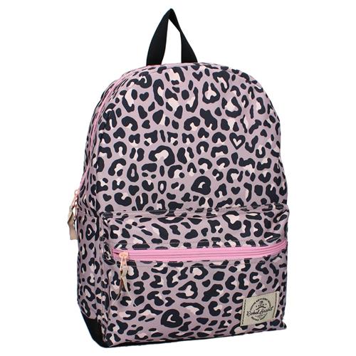 Milky Kiss Jungle Vibes Rugzak - Schooltas meisje - Roze - Panterprint