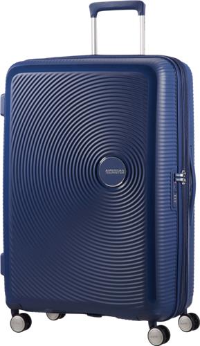 American Tourister reiskoffer - Soundbox spinner 77/28 TSA uitbreidbaar - Blauw - 110 l