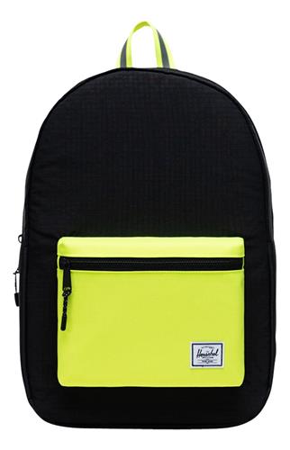 Settlement - Black Enzyme Ripstop/Black/Safety Yellow / Rugzak - schooltas - laptoptas / met 15" Laptopvak - 23L opbergruimte / Beperkte Levenslange Garantie / Multi
